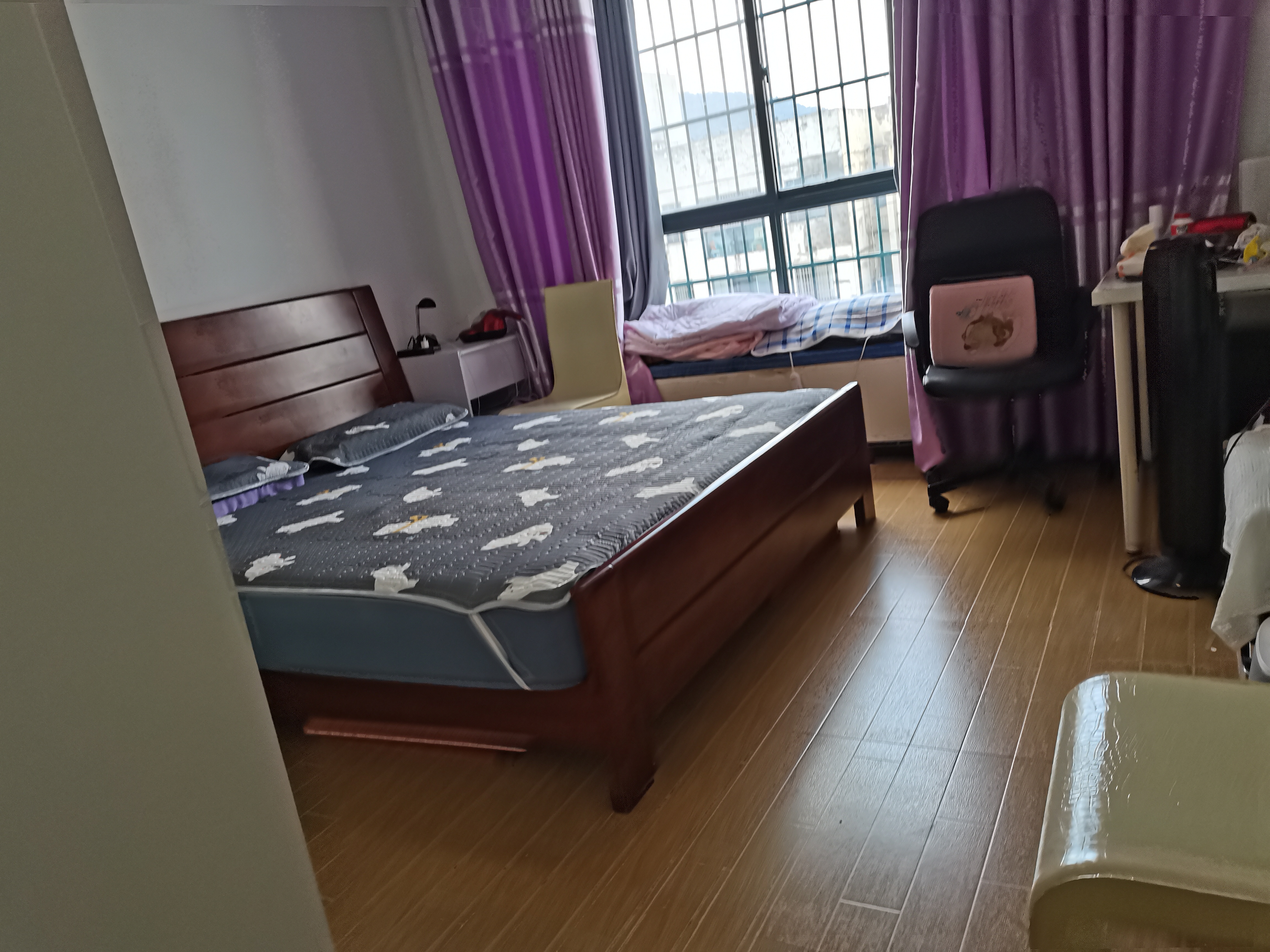 急售！永邦电梯房100平米朝南户型两室两厅带观景阳台在家里就可以看网红桥证有几年了售4+万