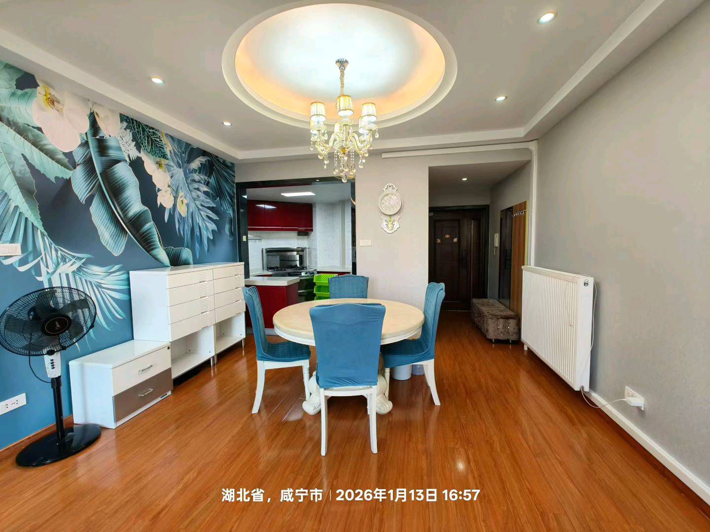 银河花园城·精装修两室·带暖气·带露台租1800/月·非常温馨整洁