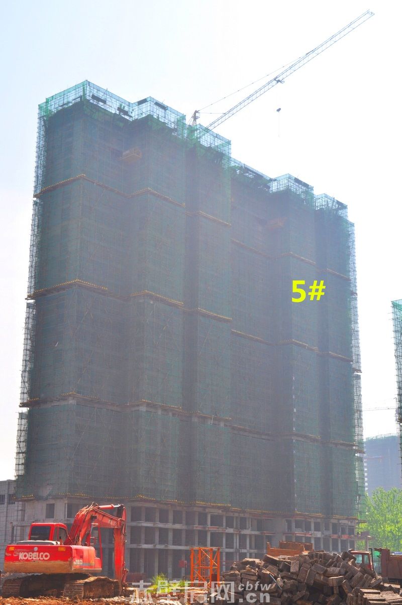 5#楼已建至第28层 4月26日