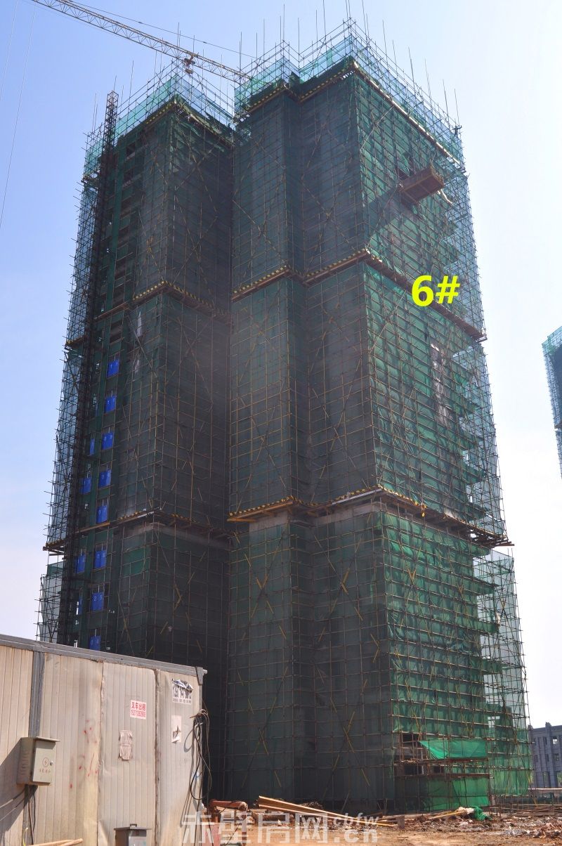 6#楼已建至第18层 4月26日