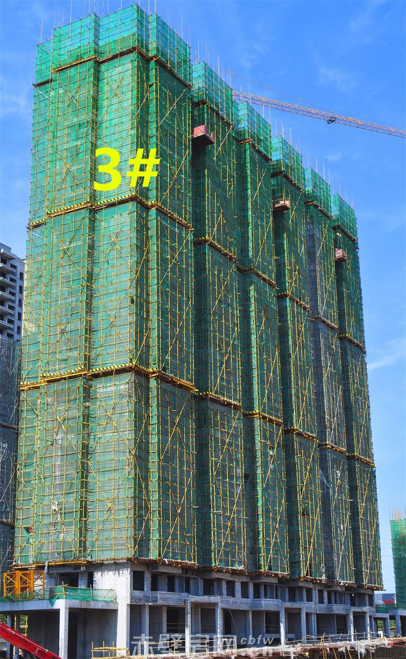 3#楼已建至第22层。5月10日