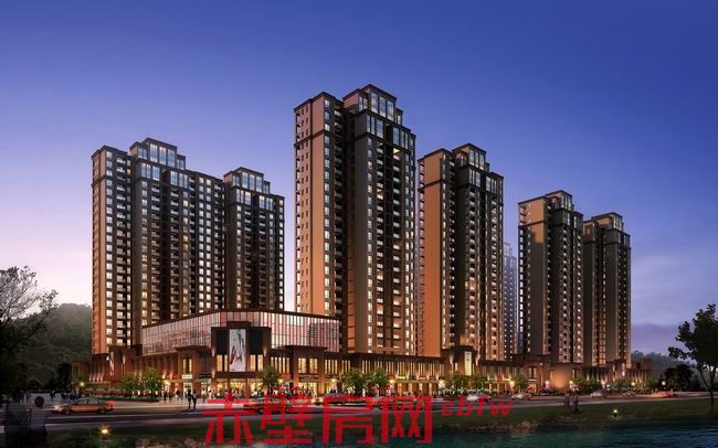 博園瀾郡夜景透視效果圖