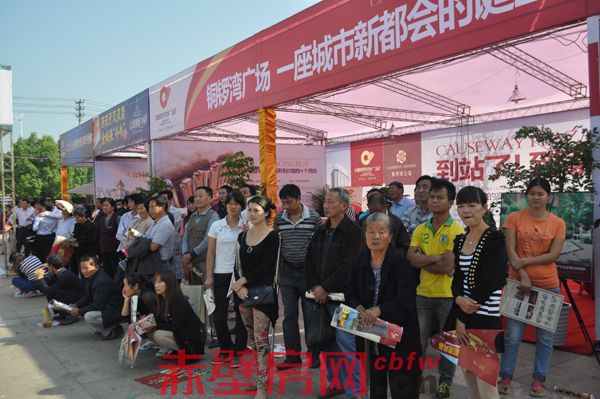 参加房交会的市民
