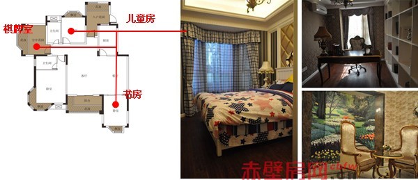 次卧、书房及棋牌室